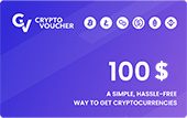 $100 Crypto Voucher gjafakort - fyrir bitcoin og aðra Crypto gjaldmiðla