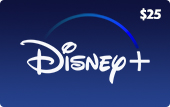 $25 Disney+ gjafakort - fyrir Disney+ USA